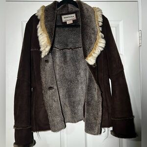 Women’s Brown Rabbit Coat Fitz-Wright Size Small